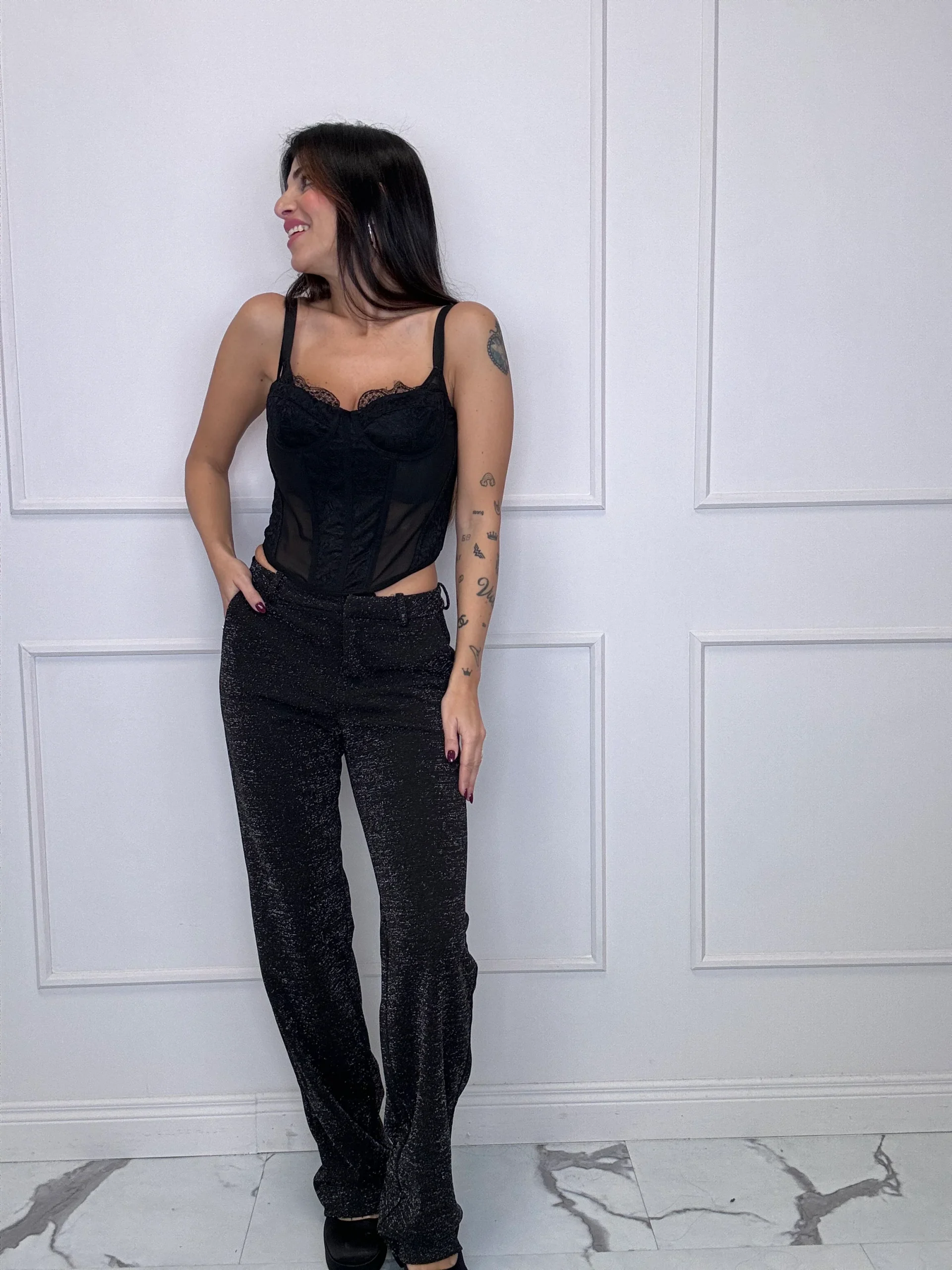 Top bustier pizzo GLAMOROUS - immagine 4