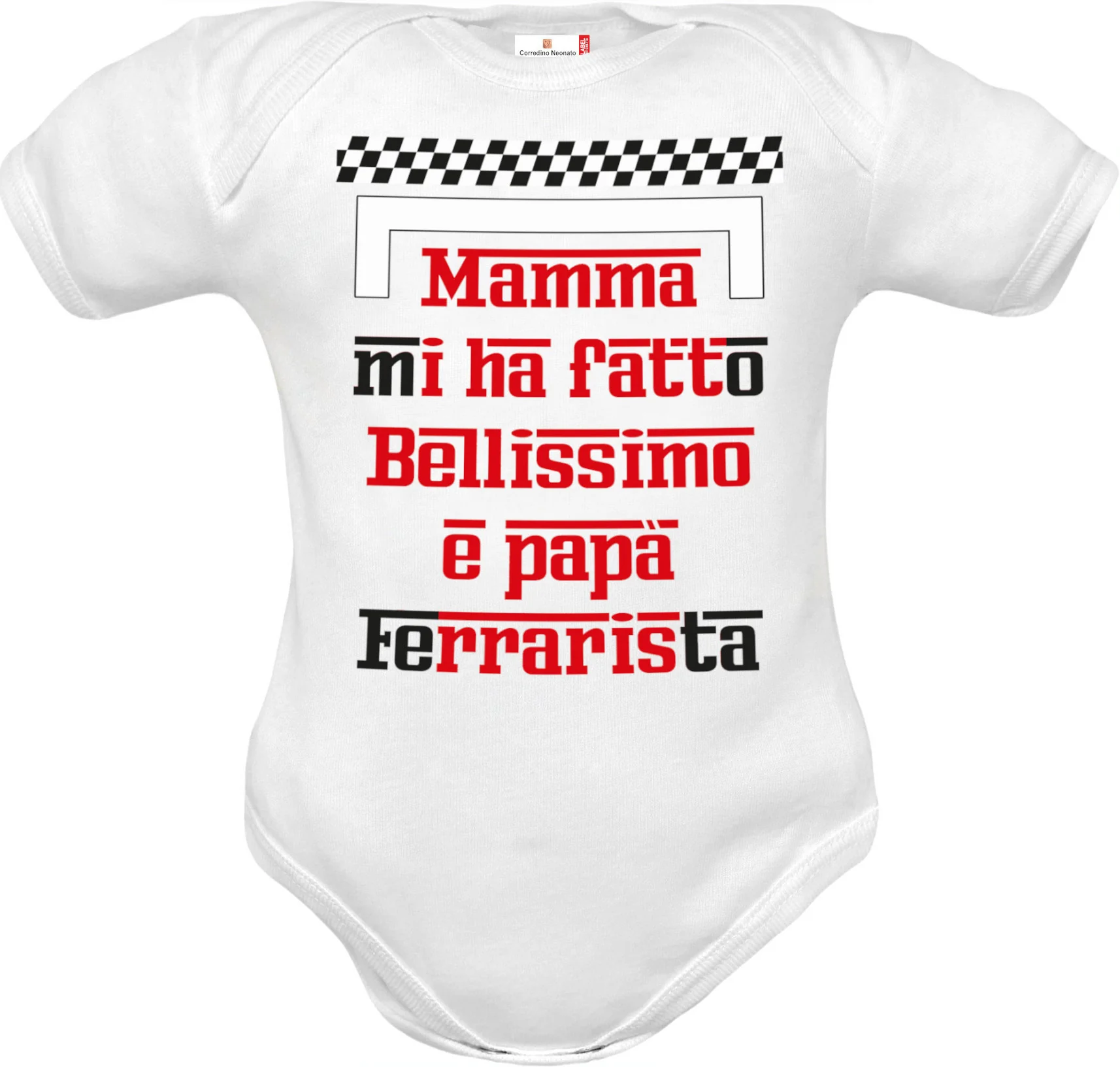 -Body Neonato ferrarista - immagine 3