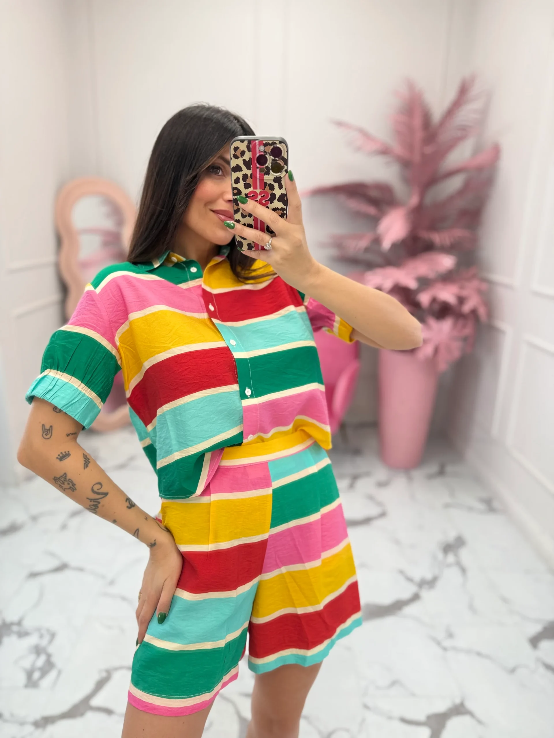 Camicia corta “Multicolor” COMPANIA FANTASTICA - immagine 3
