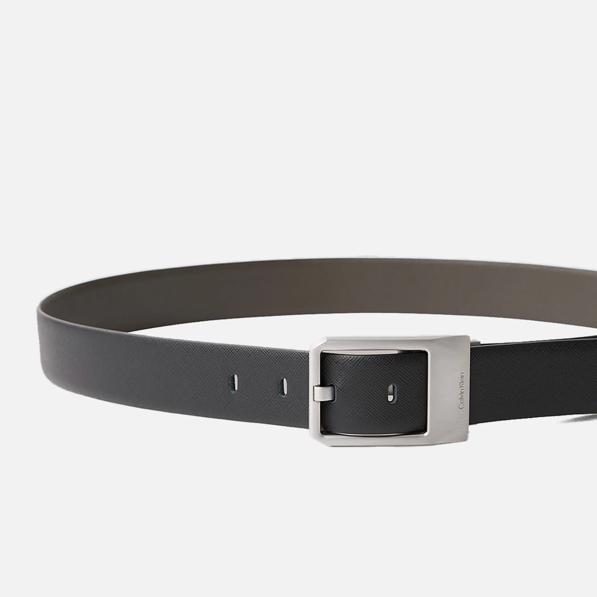 CALVIN KLEIN CINTURA FACETED BUCKLE 35MM ADJ/REV - immagine 3