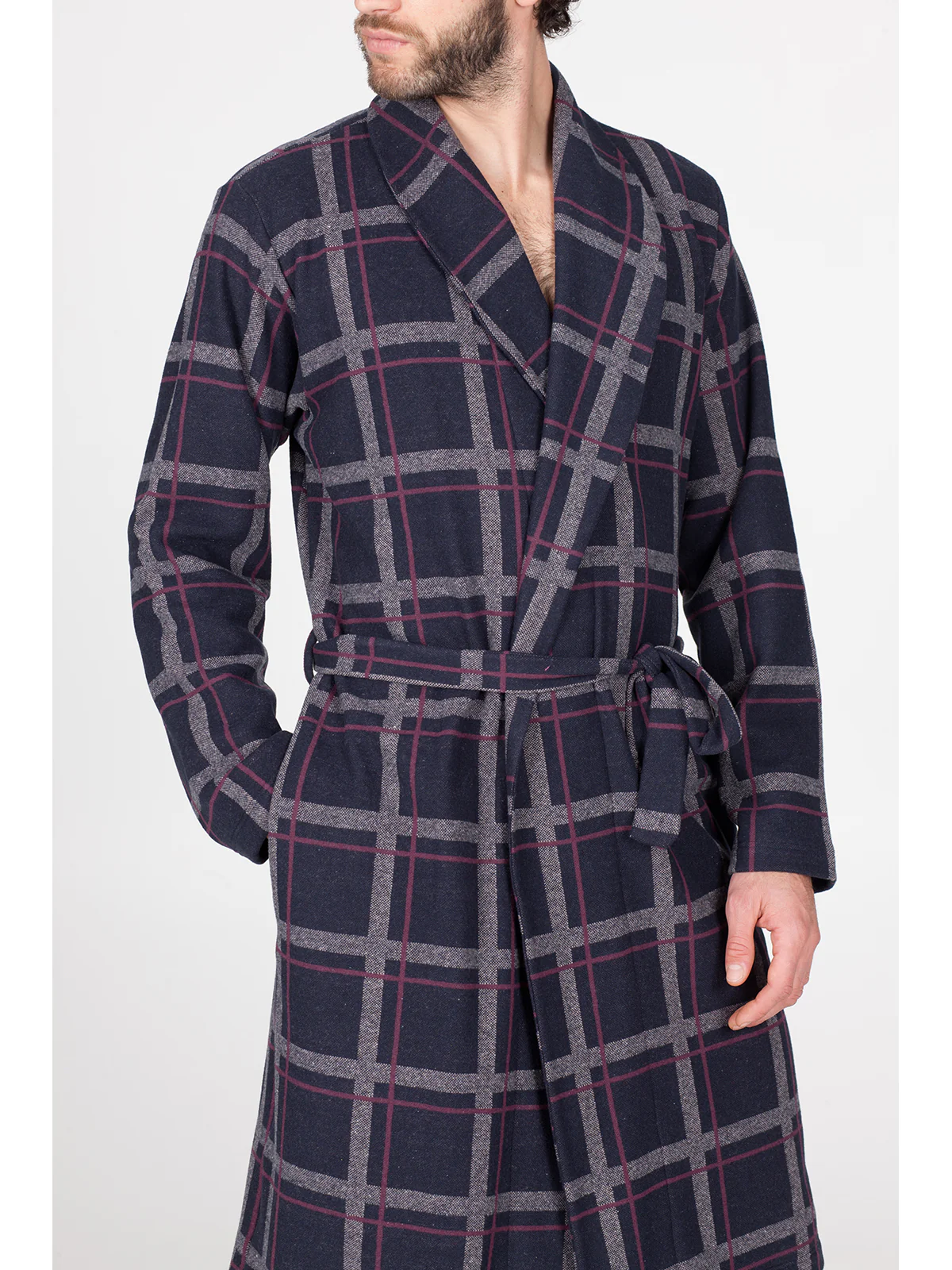 Vestaglia in jacquard di cotone