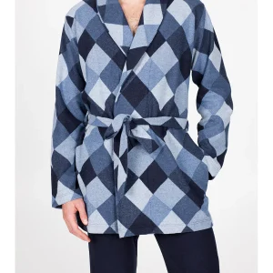 Giacca da camera in jacquard di cotone