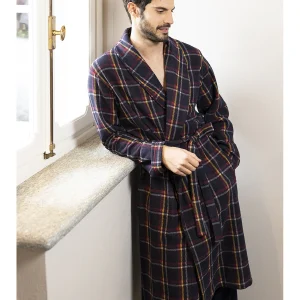 Vestaglia sciallata in caldo cotone jacquard