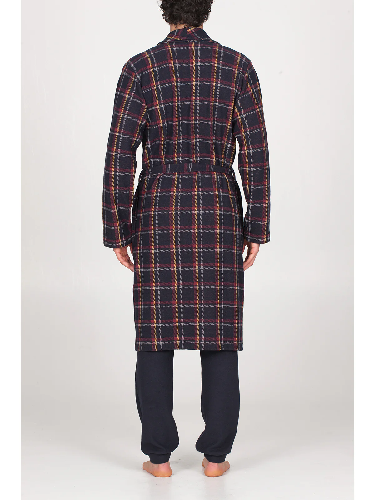 Vestaglia sciallata in caldo cotone jacquard - immagine 5