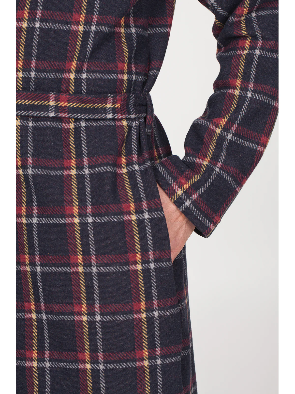 Vestaglia sciallata in caldo cotone jacquard - immagine 7
