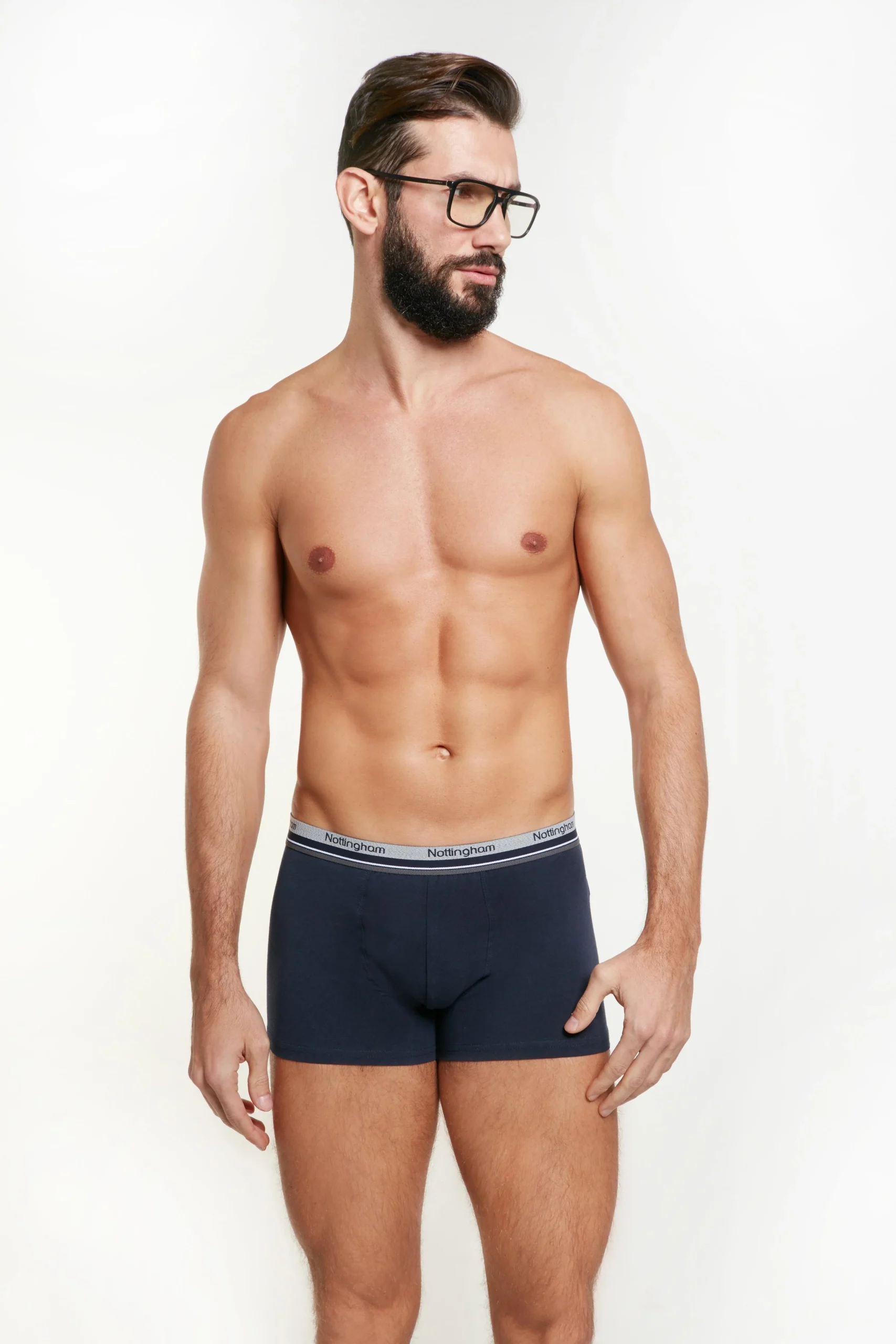 3 Boxer elasticizzato con elastico esterno - immagine 3