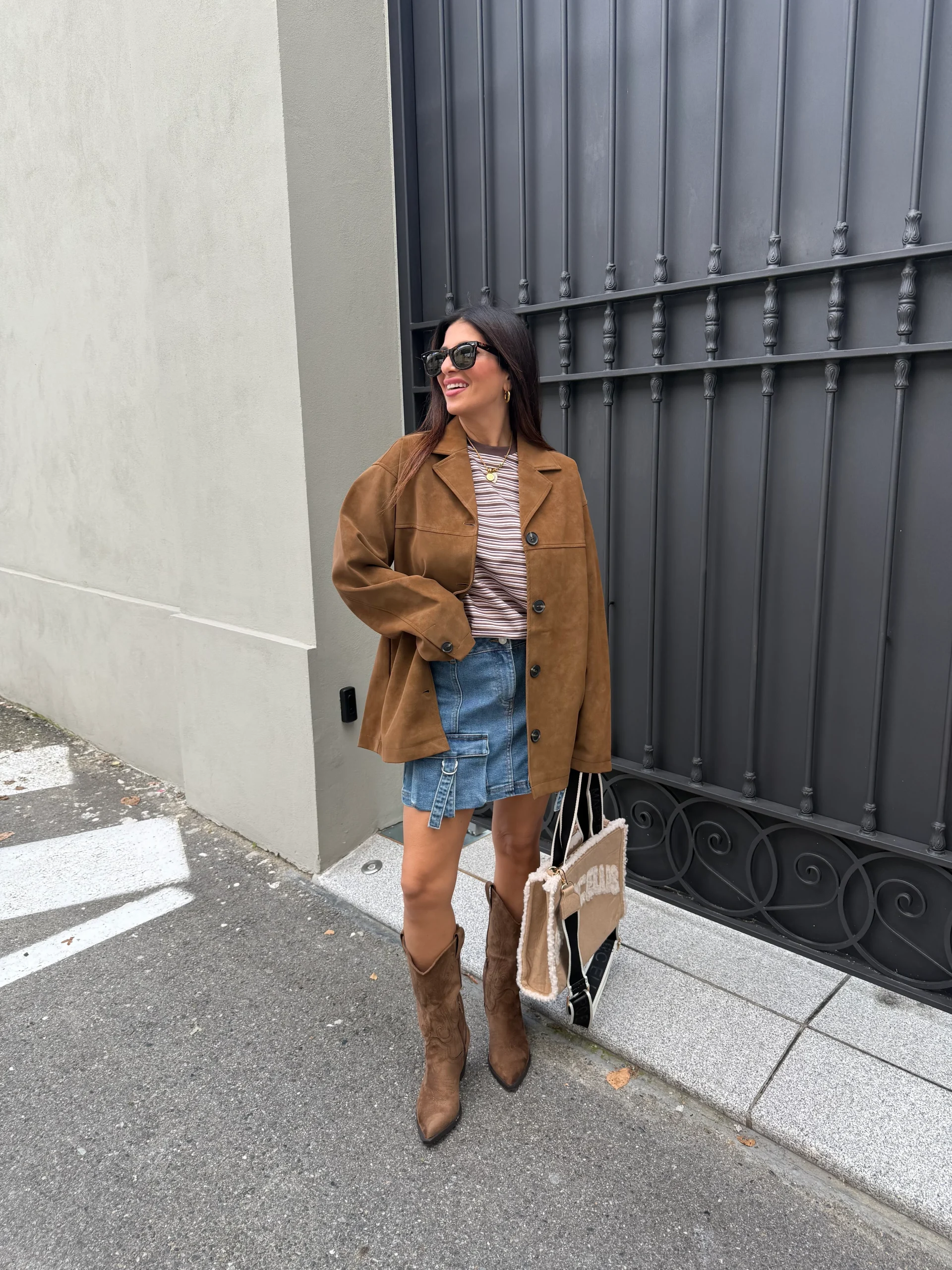 Gonna mini denim “Calia” JJXX - immagine 2
