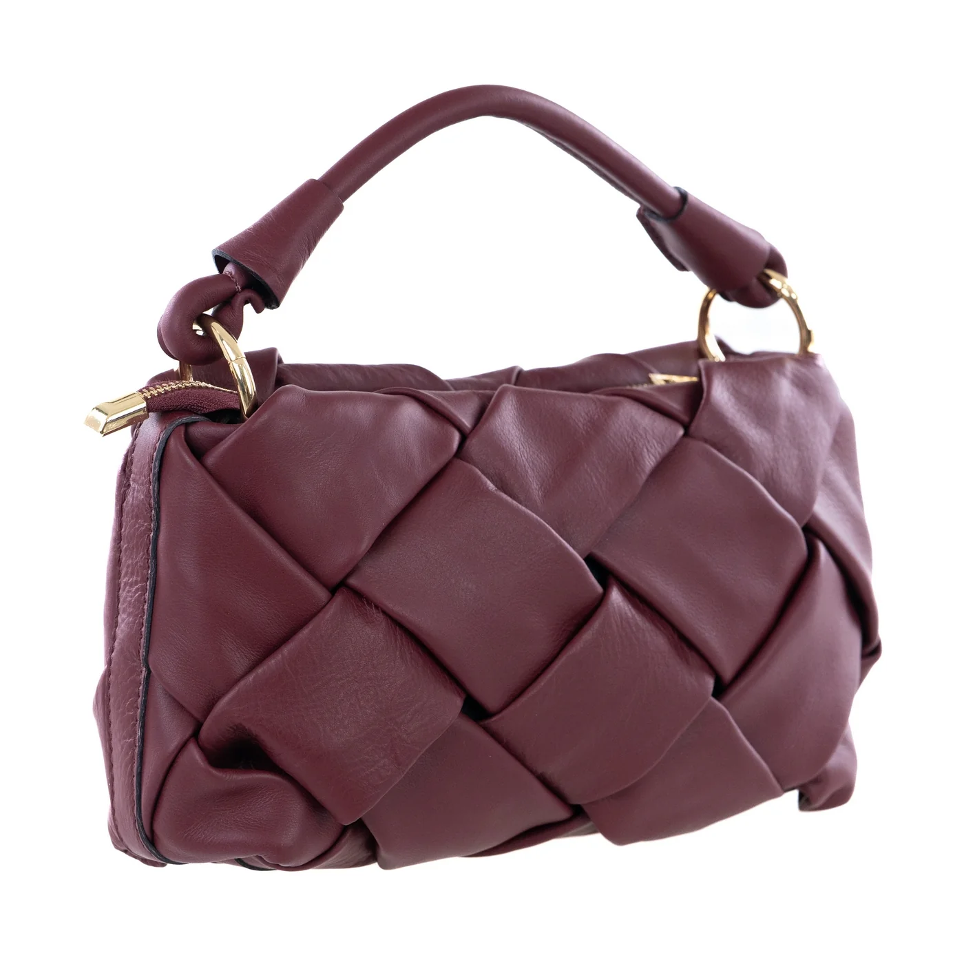 Borsa a spalla da donna in vera pelle con tracolla regolabile mod. GRACE - immagine 3