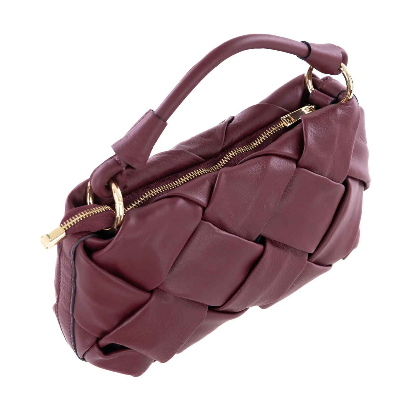 Borsa a spalla da donna in vera pelle con tracolla regolabile mod. GRACE - immagine 6