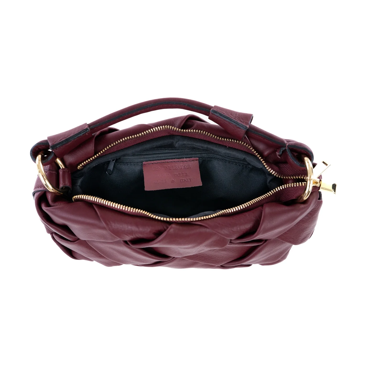 Borsa a spalla da donna in vera pelle con tracolla regolabile mod. GRACE - immagine 8