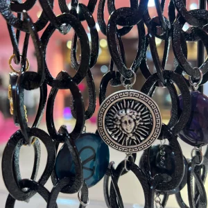 Collana “Bottone” vintage Black LIP