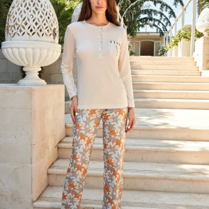 Pigiama Donna lungo in cotone