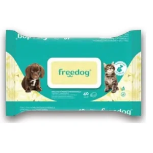 Free Dog - Salviette detergenti Camomilla - 40 pz