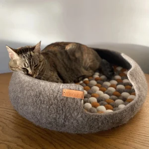 Mishum - Cesta per gatti in feltro