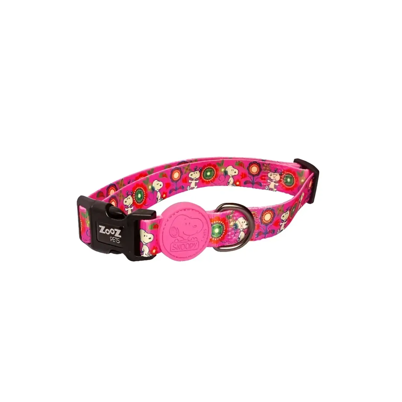 Collare Charlie Brown Pink Flower