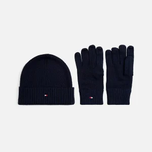 TOMMY HILFIGER CAPPELLO TH FLAG BEANIE and GLOVE GP