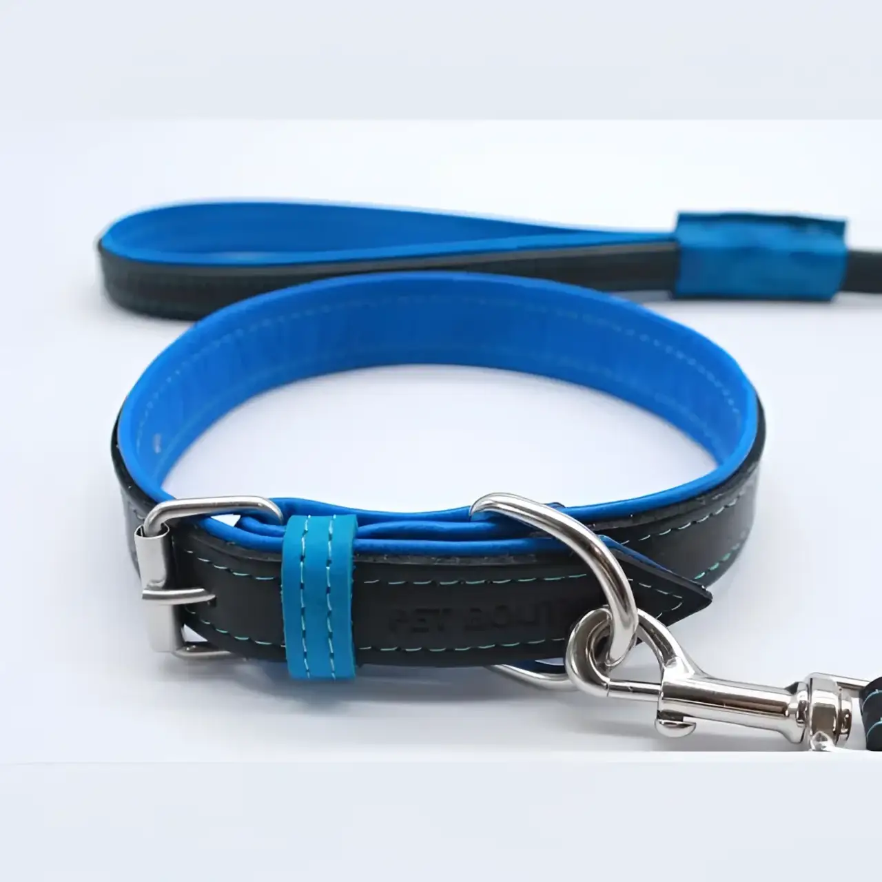 Jet Line set in Pelle Nero & Azzurro