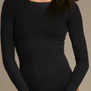 VELO - Maglia Manica Lunga in Lycra con Scollo a Barchetta