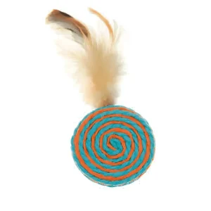Sisal con piume Caramella