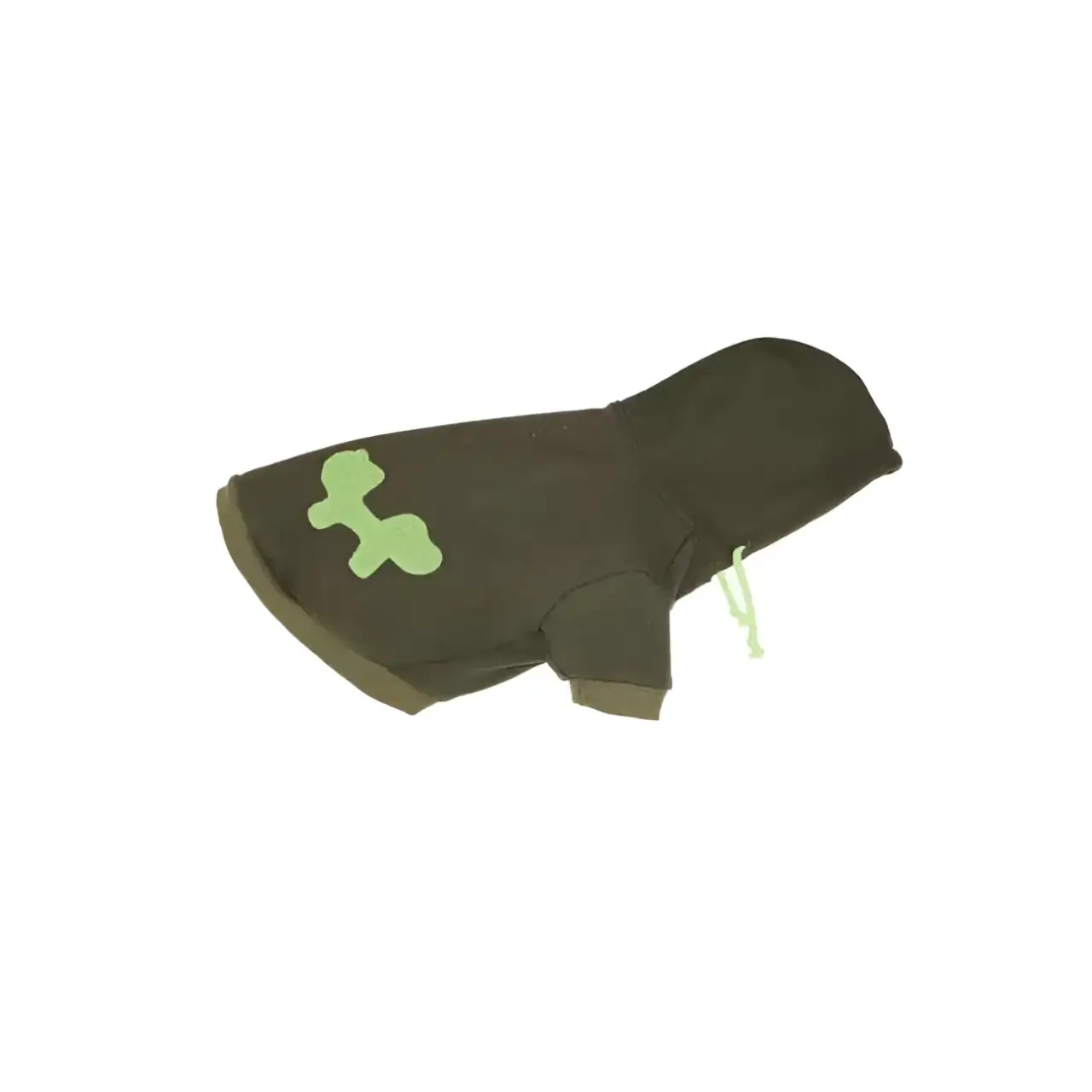United Pets - Felpa Bull con cappuccio Verde - immagine 2